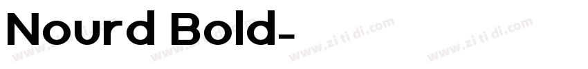 Nourd Bold字体转换